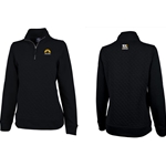 GOC5368BLK • Ladies' Black Quilted Pullover