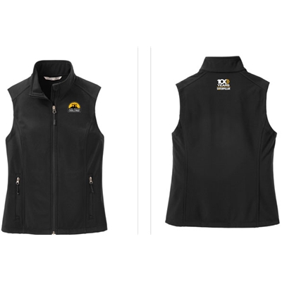 GOCL325BLK • Ladies' Black Soft Shell Vest